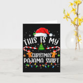 This Is My Christmas Pajama Cookies Matching Chris Karte (Gelbe Blume)