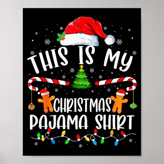 This Is My Christmas Pajama Cookies Matching Chris Poster (Vorne)
