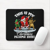 This Is My Christmas Pajama Dabbing Santa Elf Paja Mousepad (Mit Mouse)