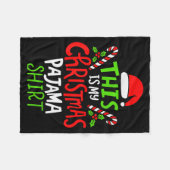 This Is My Christmas Pajama  Fleecedecke (Vorderseite (Horizontal))