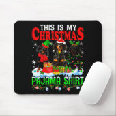 This Is My Christmas Pajama Funny Dachshund Dog Lo Mousepad (Mit Mouse)