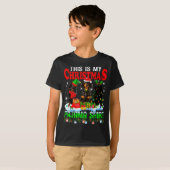 This Is My Christmas Pajama Funny Dachshund Dog Lo T-Shirt (Vorne ganz)
