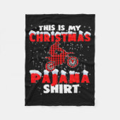This Is My Christmas Pajama Funny Dirt Bike Motocr Fleecedecke (Vorderseite)