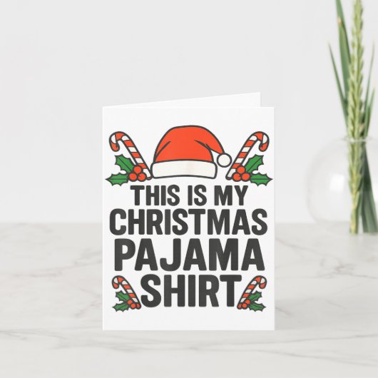 This Is My Christmas Pajama Funny Xmas Pj S Men Wo Karte (Vorderseite)