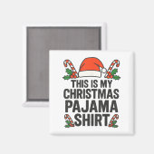 This Is My Christmas Pajama Funny Xmas Pj S Men Wo Magnet (Vorderseite/Rückseite)