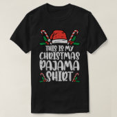This Is My Christmas Pajama  Funny Xmas PJs Men Wo T-Shirt (Design vorne)