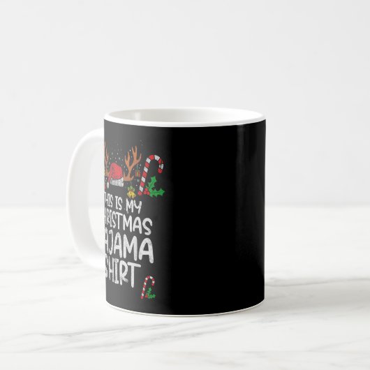 This Is My Christmas Pajama Funny Xmas Pjs Men Wom Kaffeetasse (Vorderseite Links)