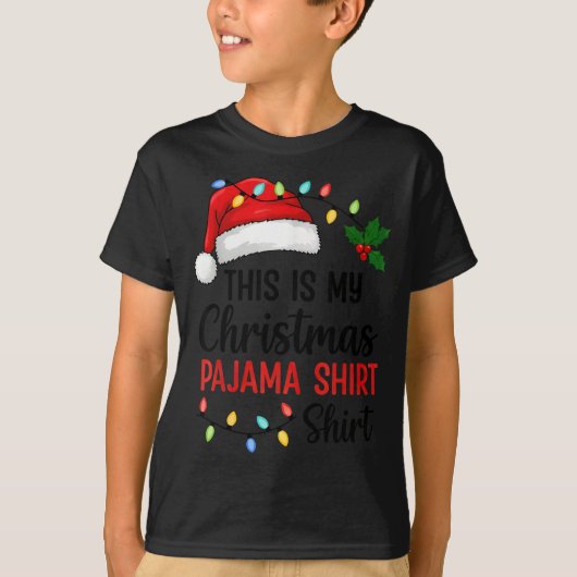 This Is My Christmas Pajama Funny Xmas T-Shirt (Vorderseite)