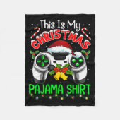 This Is My Christmas Pajama Gamer Video Game Boys Fleecedecke (Vorderseite)