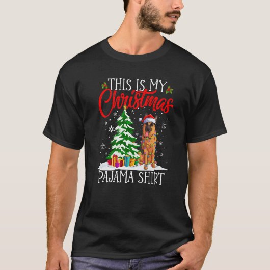 This Is My Christmas Pajama German Shepherd Christ T-Shirt (Vorderseite)