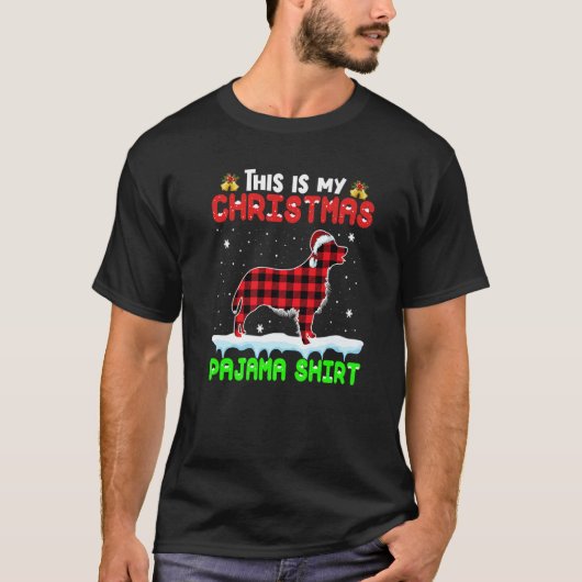 This Is My Christmas Pajama  Golden Retriever Dog T-Shirt (Vorderseite)