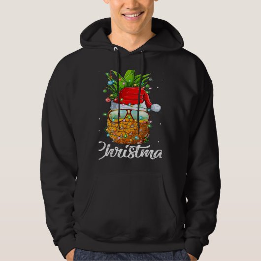 This Is My Christmas Pajama  Lighting Pineapple Xm Hoodie (Vorderseite)