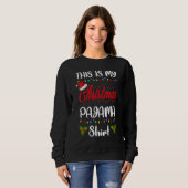 THIS IS MY CHRISTMAS PAJAMA Merry Xmas Family Sweatshirt (Vorne ganz)