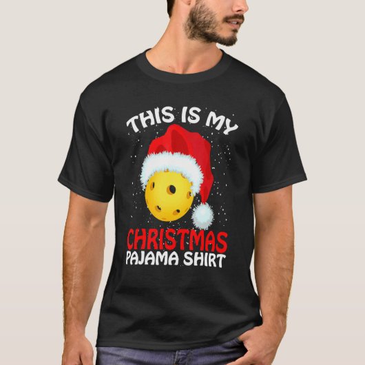 This Is My Christmas Pajama Pickleball Pickleball  T-Shirt (Vorderseite)
