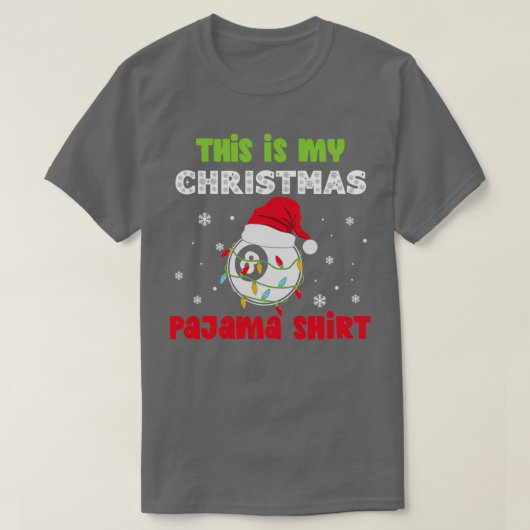 This Is My Christmas Pajama Pool Theme T-Shirt (Design vorne)