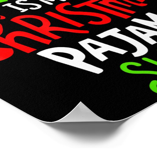 This Is My Christmas Pajama Poster (Ecke)