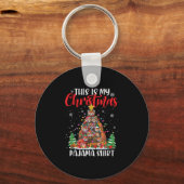 This Is My Christmas Pajama Red Panda Christmas Tr Schlüsselanhänger (Vorderseite)