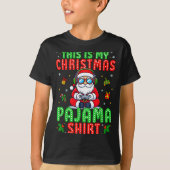 This Is My Christmas Pajama Santa Claus Video Game T-Shirt (Vorderseite)