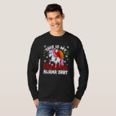 This Is My Christmas Pajama  Santa Unicorn 4 T-Shirt (Vorne ganz)