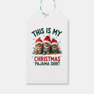 This Is My Christmas Pajama Shirt Cat Lover Funny Geschenkanhänger