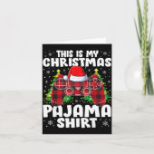 This Is My Christmas Pajama Shirt Christmas Gamer Karte (Vorderseite)