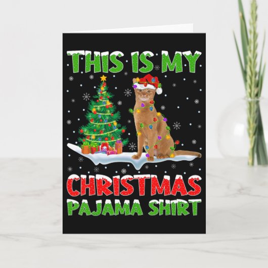 This Is My Christmas Pajama Shirt Christmas  Karte (Vorderseite)