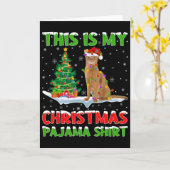 This Is My Christmas Pajama Shirt Christmas  Karte (Gelbe Blume)