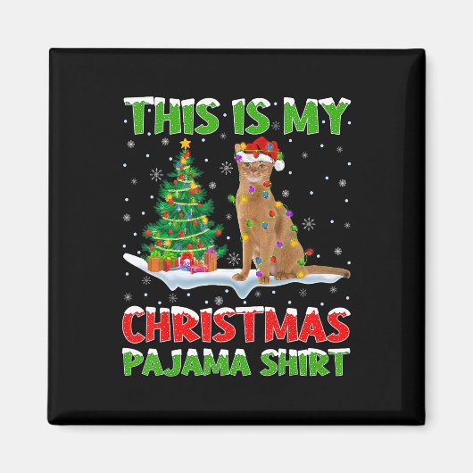 This Is My Christmas Pajama Shirt Christmas  Magnet (Vorne)