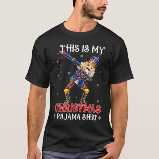 This Is My Christmas Pajama Shirt Dabbing Nutcrack (Vorderseite)