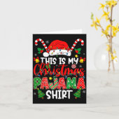 This Is My Christmas Pajama Shirt For Men Women Te Karte (Gelbe Blume)