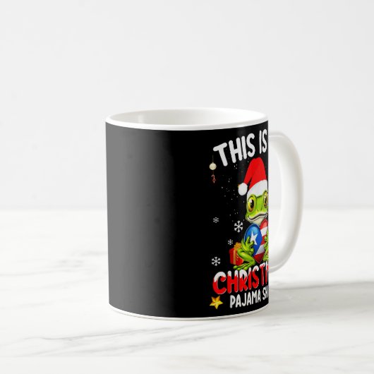 This Is My Christmas Pajama Shirt Fun Puerto Rico Kaffeetasse (VorderseiteRechts)