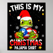This Is My Christmas Pajama Shirt Fun Puerto Rico Poster (Vorne)
