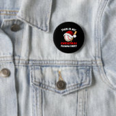 This Is My Christmas Pajama Shirt _ Funny Baseball Button (Beispiel)