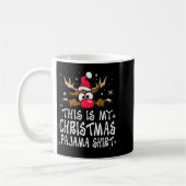 This Is My Christmas Pajama Shirt Funny Christmas Kaffeetasse (Links)