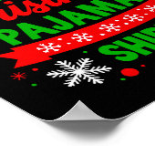 This Is My Christmas Pajama Shirt Funny Festive Ho Poster (Ecke)