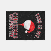 This Is My Christmas Pajama Shirt Funny Golf Tee G Fleecedecke (Vorderseite (Horizontal))