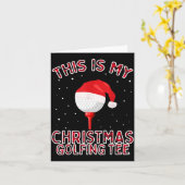 This Is My Christmas Pajama Shirt Funny Golf Tee G Karte (Gelbe Blume)