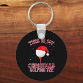 This Is My Christmas Pajama Shirt Funny Golf Tee G Schlüsselanhänger (Vorderseite)