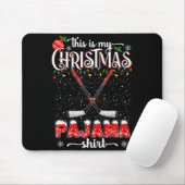 This Is My Christmas Pajama Shirt Funny Ice Hockey Mousepad (Mit Mouse)