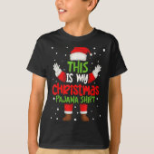 This Is My Christmas Pajama Shirt Funny Santa Cost (Vorderseite)