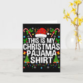 This Is My Christmas Pajama Shirt Funny Xmas Pjs C Karte (Gelbe Blume)