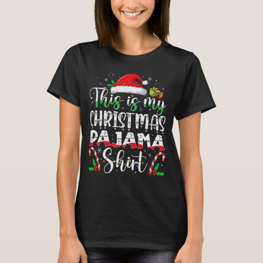 This Is My Christmas Pajama Shirt Funny Xmas Pjs M (Vorderseite)
