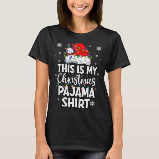 This Is My Christmas Pajama Shirt Funny Xmas Pjs M (Vorderseite)