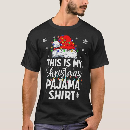 This Is My Christmas Pajama Shirt Funny Xmas Pjs M (Vorderseite)