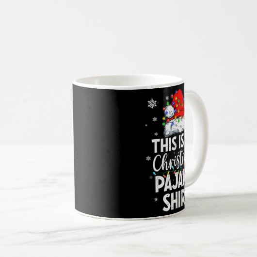 This Is My Christmas Pajama Shirt Funny Xmas Pjs M Kaffeetasse (VorderseiteRechts)
