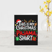 This Is My Christmas Pajama Shirt Funny Xmas Pjs M Karte (Gelbe Blume)