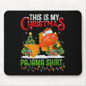 This Is My Christmas Pajama Shirt Goldfish Christm Mousepad (Vorne)