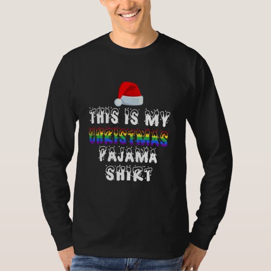 This Is My Christmas Pajama Shirt LGBT Gay (Vorderseite)
