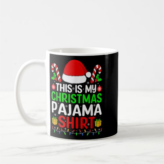 This Is My Christmas Pajama Shirt Matching Family Kaffeetasse (Links)