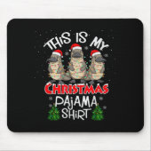 This Is My Christmas Pajama Shirt Platypus Animal Mousepad (Vorne)